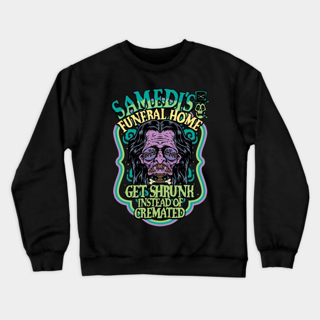 Samedi's Funeral Home Crewneck Sweatshirt by MonstersandMartians